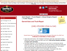Tablet Screenshot of garrettauto.com